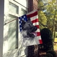 thumbnail image 2 of Norwegian Elkhound Dog American Flag Flag Canvas House Size, 2 of 4