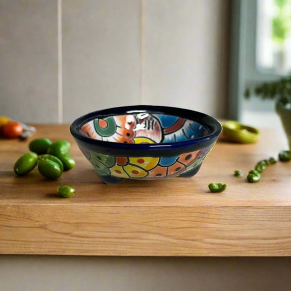 Small Talavera Salsa Bowl | Handmade Mexican Sauce Dish (1Piece)