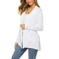 thumbnail image 3 of Cardigans for Women Loose Casual Long Sleeved Open Front Breathable Cardigans with Pockets, 3 of 5