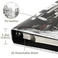 thumbnail image 3 of FORMRS 3 Ring Photo Album 4"x6" Self Adhesive Large Capacity PU Leather Cover, Black Streets, 3 of 8