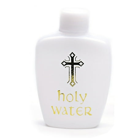 

HeroNeo Catholic Bottle Empty Holy Water Bottles 60ml Catholic Christian Holy Water Bottle Gold for Cross Holds Lourdes Water Bottle