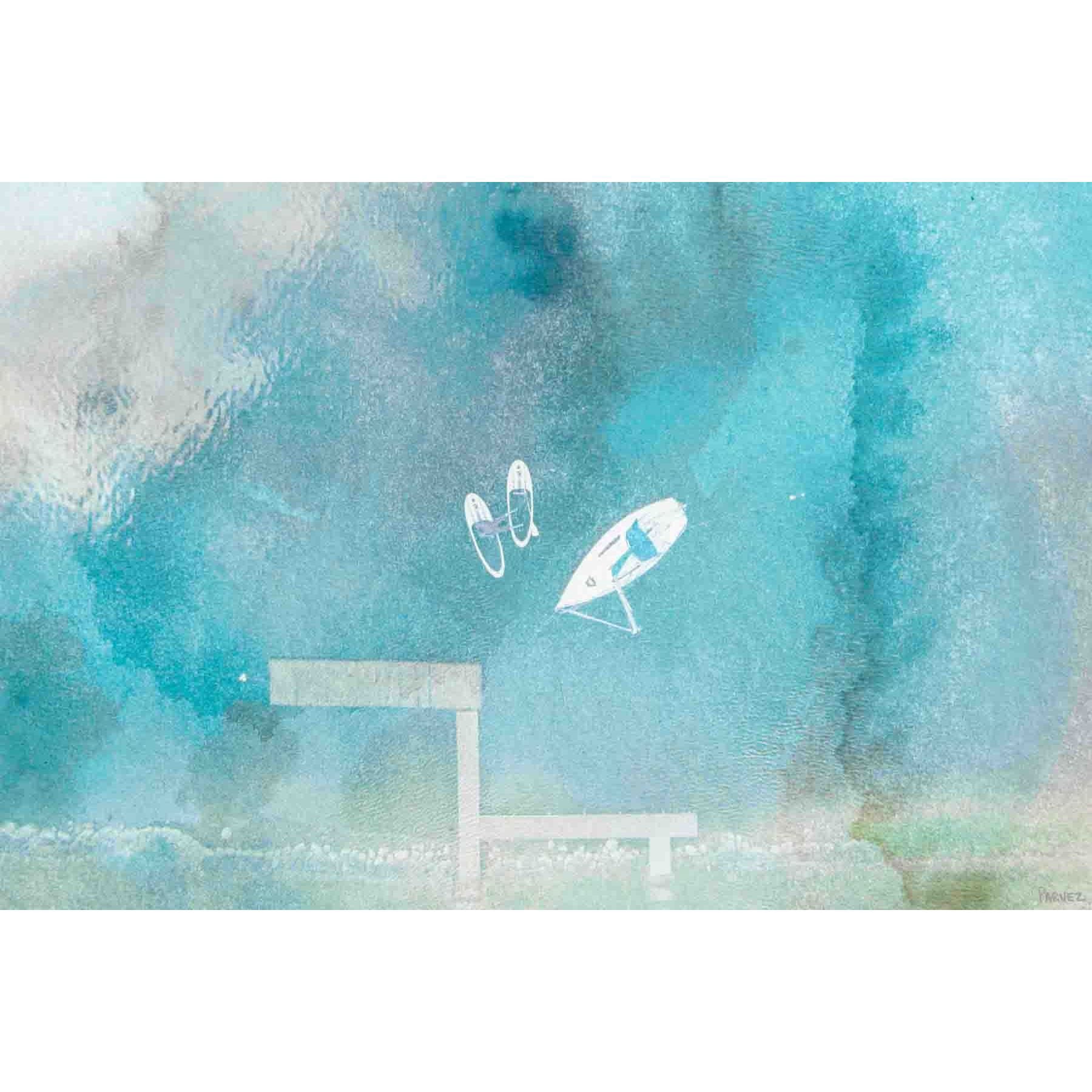 "Out on the Lake" Painting Print on Wrapped Canvas