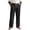 Black, variant on Men's Textured Straight-Leg Pants, Elastic-Drawstring Waist with Flowy Cut for Coastal Getaway Trips White XXL