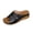 Black-#002, variant on Women's Platform Slide Sandals Slip on Open Toe Adjustable Double Strap Comfortable Shoes Cork Footbed Synthetic Leather Beach Casual Slides,Gray 41