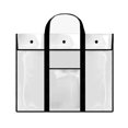 thumbnail image 4 of Portafolio de arte, bolsa de mano, soporte para tablón de anuncios, organizador de archivos resistente al agua Negro, 4 of 9