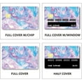 thumbnail image 4 of Wave Card Stickers Credit Card Skin Waterproof Debit Bank Card Sticker Skin Protecting Credit Cover Card Decals Removable No Bubble Slim for Transportation Card Pink Blue Purple 7.3x5.4Inch, 4 of 8