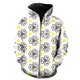 thumbnail image 1 of Sudadera con capucha y cremallera para hombre, estilo étnico exótico retro, informal, divertida, estilo hip hop, moderna, unisex, con estampado 3D, 1 of 6