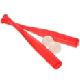 thumbnail image 1 of CIMAXIC Ensemble de 2 Bâtons de Baseball d'Extérieur en Plastique Rouges pour Tout-Petits, Entraînement à la Coordination Oeil-Main, 1 of 7