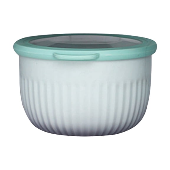 Prep Bowls with Lids- Wide and Deep Nesting Plastic Small Mixing Bowl Set with Lids,Dishwasher,Microwave & Freezer Safe,Stackable Nesting Serving Bowls with Non-Slip Base for Prepping (Mint Green)