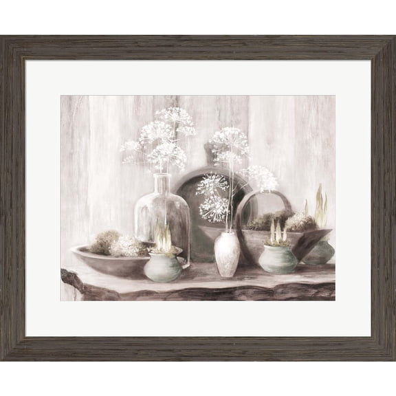 Great Art Now Rustic Elegance I Neutral by Julia Purinton, Framed Wall Art, 25.5W x 21H