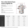 thumbnail image 7 of Xecao offers the Halloween Dachshund for Men's Casual Short-sleeved Shirt, a button-up collared shirt with a pocket, perfect for beach vacations and yacht travel in the 4X-Large size., 7 of 7