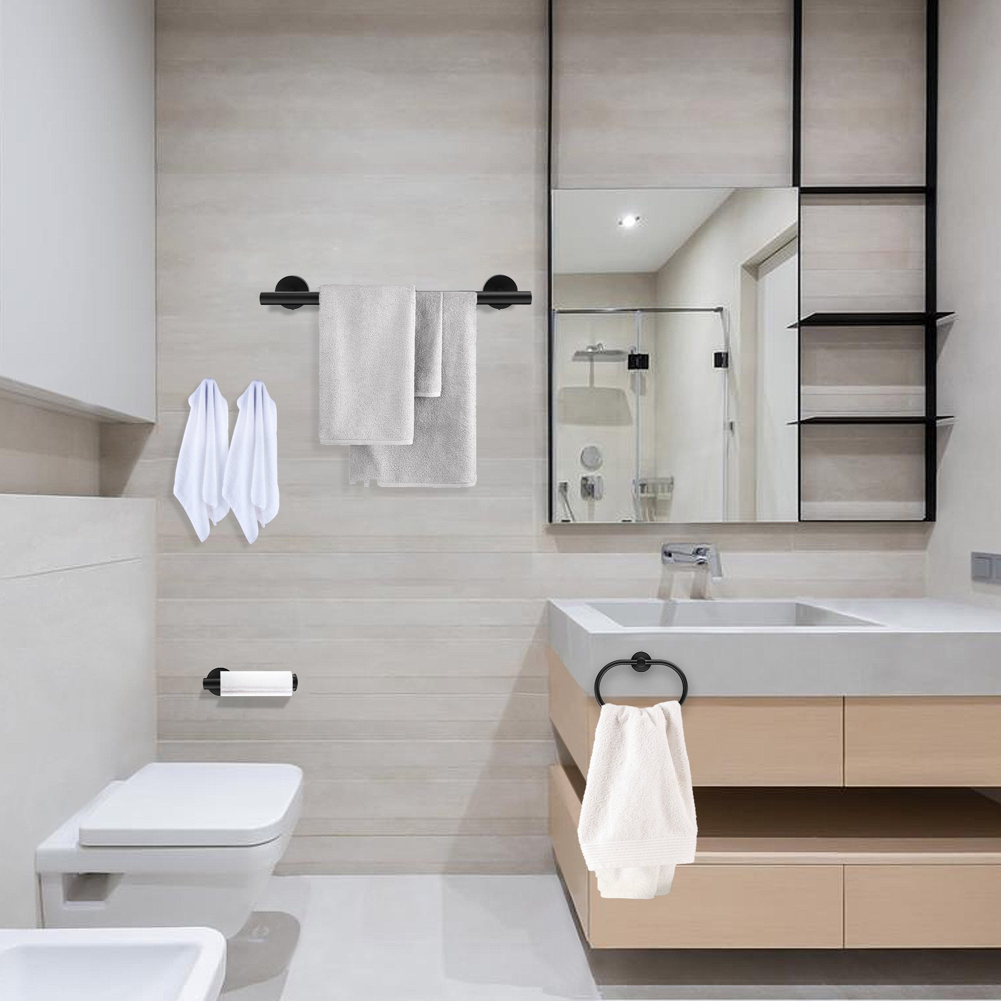 Nolimas Barre De Serviette De Bain En Chrome Poli - Barre Porte