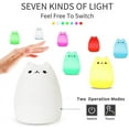 thumbnail image 6 of VONTER LED Night Light for Kids, Cute Cat Shape Lamp Soft Silicone Sensitive Tap Control, Children Night Light Sleep Bedside Lamp for Breastfeeding, Decompression Toy, 6 of 7