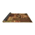 thumbnail image 2 of Ahgly Company Indoor Square Patchwork Brown Transitional Area Rugs, 7' Square, 2 of 4