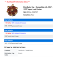 thumbnail image 2 of Distributor Cap - Compatible with 1967 - 1977 Toyota Land Cruiser 1968 1969 1970 1971 1972 1973 1974 1975 1976, 2 of 2