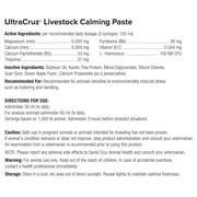 UltraCruz® Livestock Calming Paste, 60 ml, 6/pack