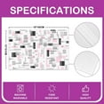 thumbnail image 4 of Pink Grey Geometric Table Mats Placemat 12"x18" Modern Abstract Placemats Set of 4 Geometry Placemats for Dining Table Indoor Outdoor Kitchen Modern Art Decor Table Place Mats, 4 of 4