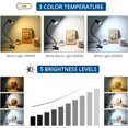 thumbnail image 2 of Lámpara de lectura que cuida los ojos, función de memoria y cuello de cisne ajustable de 360°, 3 temperaturas de color para experiencias de iluminación personalizadas, 2 of 5