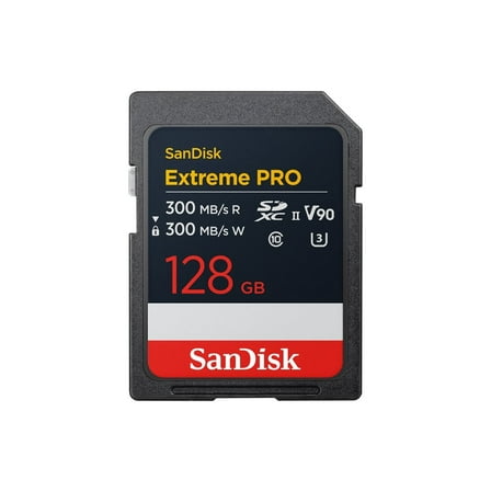 SanDisk Extreme PRO SDSDXDM-128G-GN4IN 128 GB Class 10/UHS-II (U3) V90 SDXC, 1