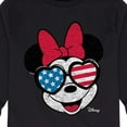 thumbnail image 3 of Disney - Americana - Minnie Flag Glasses - Toddler And Youth Long Sleeve Graphic T-Shirt, 3 of 5