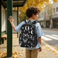 thumbnail image 6 of Butterfly and Moon Gothic Pattern 17" School Backpacks for Teens,Waterproof Oxford Fabric,S-Shape Padded Straps for School,Travel,Hiking,Camping, 6 of 6