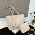 thumbnail image 5 of Women's Wallet 3pcs Handbag Set Crossbody Bag Purse Shoulder Bags Spacious PU Leather Handbag for Everyday Use, 5 of 9