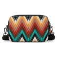 thumbnail image 6 of Wrangler Aztec Crossbody Bag for Women Multi Pocket Shoulder Bag Boho Cross Body Wallet Purse, Aztec-Black, 6 of 7