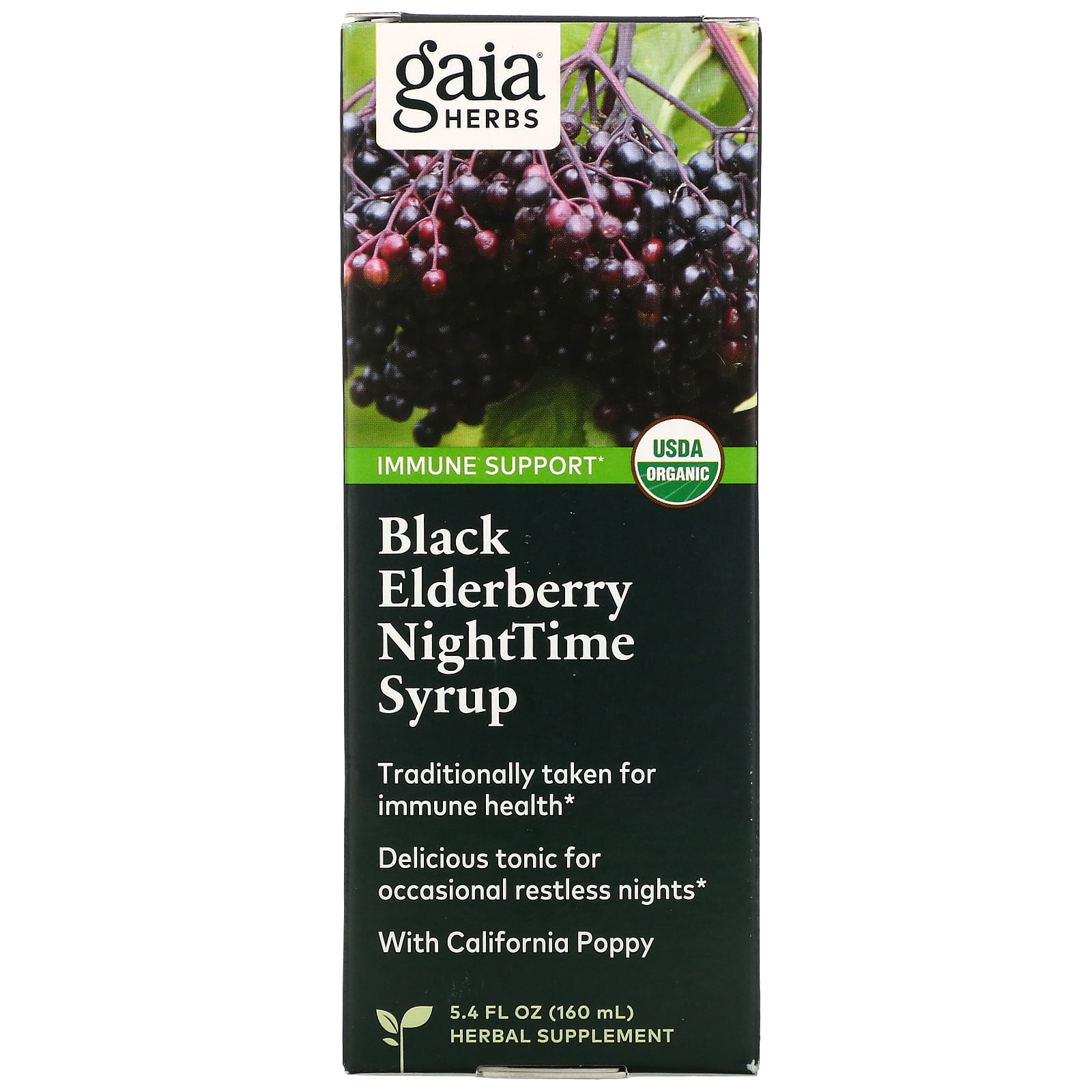 Gaia Herbs Gaia RapidRelief Black Elderberry, 5.4 oz