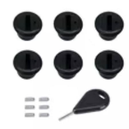 

Surfboard Tail Accessories - 6PCS High-Quality G5 Fin Plugs sleek F Style Design Equipped with Screws and Key Wrench - Must-Have Fin Box Upgrade for Ultimate Performance