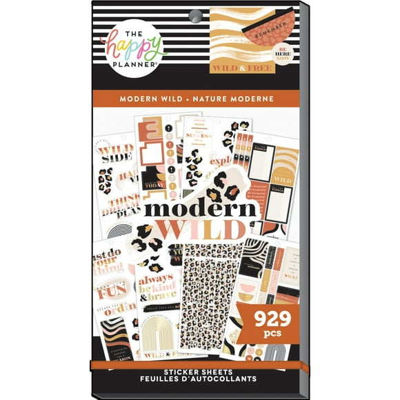 Happy Planner Sticker Value Pack 30/Sheets-Hpg Modern Wild 929 Pieces