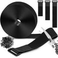 thumbnail image 4 of 1/2/3/5m Nylon Hook Loop Fastening Cable Tape Adjustable Hook And Loop Straps Black With Buckles For Cord Organizer Or Storage 1m with 5 buckles Width 2cm, 4 of 6
