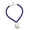 Blue, variant on Shell Necklace with Glass Beads/Adjustable Rope Detail Versatile Jewelry Gift