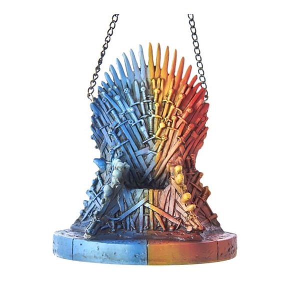 Fire and Ice Colored Throne Game of Thrones Ornament