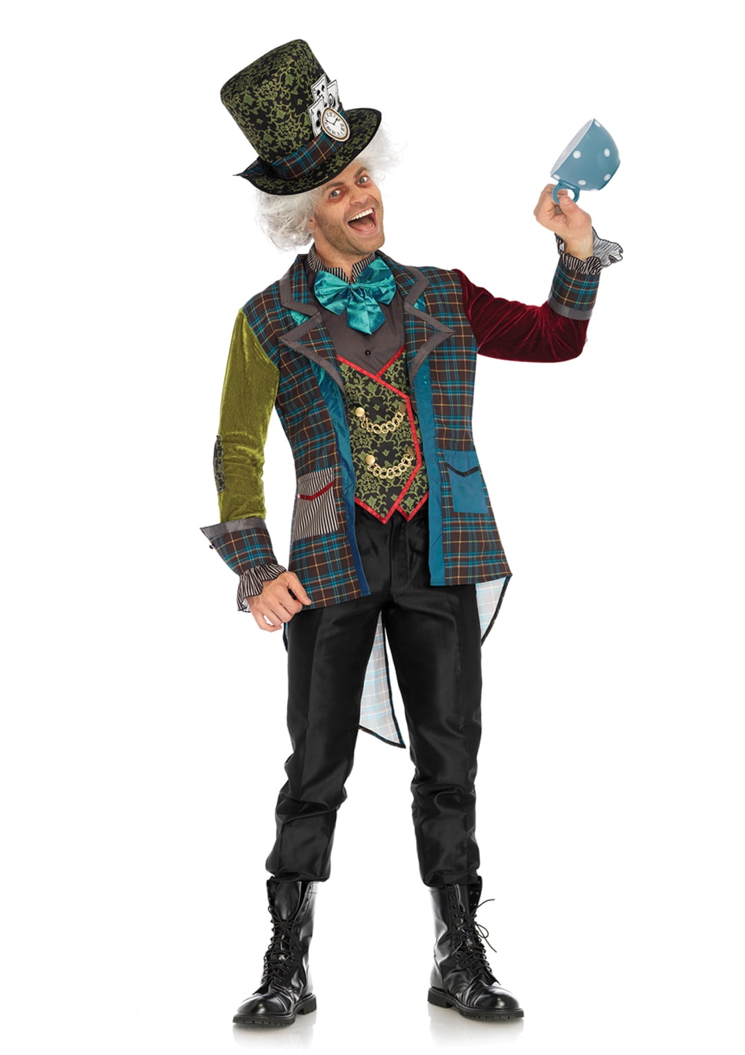 TV-Film-Mens-Stage-Accessory MAD HATTER HAT SET Fancy Dress Costume One Size 
