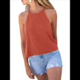 thumbnail image 3 of Camisola de Verano con Cuello Halter y Espalda Descubierta para Mujer, Estilo Y2K, para Salir, Playa Naranja Rojo XS, 3 of 10