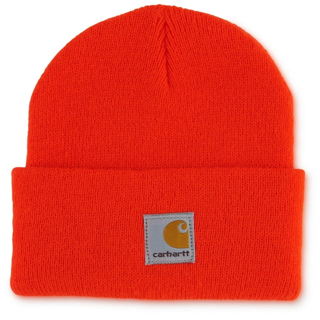 Reloj acrílico Hat Carhartt Cold Weather 2-4T, color naranja intenso
