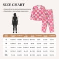thumbnail image 4 of Vsdgher Pink Christmas Cheer Pajamas Set Long Sleeve Sleepwear Womens Button Down Nightwear Pj Sets-Small, 4 of 7
