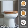 thumbnail image 4 of Design House Dalton Round Wood Soft Close Toilet Seat, Honey Oak, 4 of 11