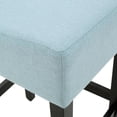 thumbnail image 3 of Noble House Pico 25.75" Fabric Backless Counter Stools, Set of 2, Light Blue, 3 of 9