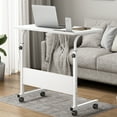 thumbnail image 1 of Standing Computer Desk With Wheels, Removable Side Desk, Sit-stand Desk With Adjustable Height, Card Slot, 1 of 6