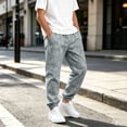 thumbnail image 4 of Klisyaur Joggers for Boys Elastic High Waist Streetwear Sweatpants School Casual Loose Comfy Sport Pants with Pockets, 4 of 5