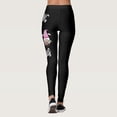 thumbnail image 3 of Gibobby Leggings gluteos deportivo Día Pascua para mujer Pantalones yoga cintura alta con estampado para mujer Leggings Medias Compresión Yoga Correr Fitness Leggings cintura alta（Negro， XL), 3 of 5