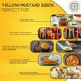 thumbnail image 6 of Pride Of India - PACK of 6 - Yellow Mustard Seed Whole – Pungent & Aromatic – Gourmet Indian Spice – Add in Salads/Dressings/Chicken/ Meat/Pickles – Easy to Store - 1.5 Pound (Pack of 1), 6 of 7