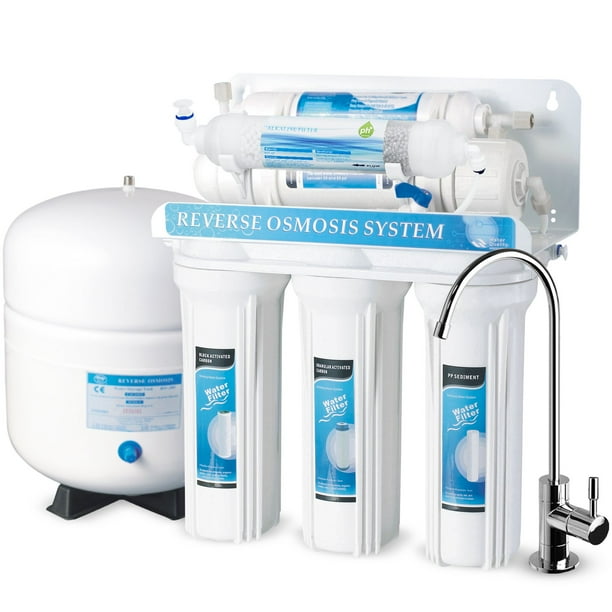 Geekpure 6Stage Reverse Osmosis Water Filter System with Alkaline pH+