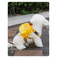 thumbnail image 3 of Mochila con arnés para perros, bonita mochila para perros pequeños y medianos, sin tirones, bolsa de malla con anilla en D, pollito, 3 of 5