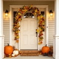 thumbnail image 4 of Artificial Maple Leaves Pumpkins Sunflowers and Vines Garland Flexible Reusable 69 Inch for Thanksgiving Home Decor, 4 of 6
