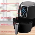 thumbnail image 5 of Brentwood 4 qt Electric Digital Air Fryer, Black, 5 of 10
