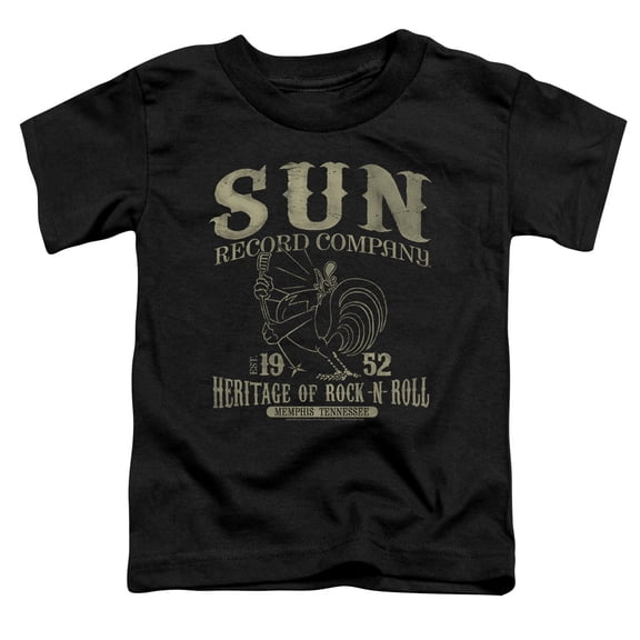 Sun Records - Rockabilly Bird - Toddler Short Sleeve Shirt - 3T