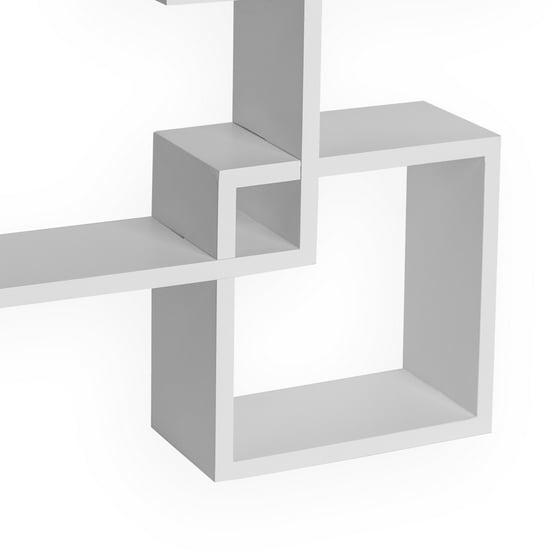 Danya B Intersecting Cube Shelves White Com