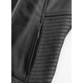 thumbnail image 5 of First Mfg Co - Nina - Women's Motorcycle Biker Riding Black Leather Vest - Medium, 5 of 5